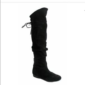 Enzo Angiolini black Suede knee high boots